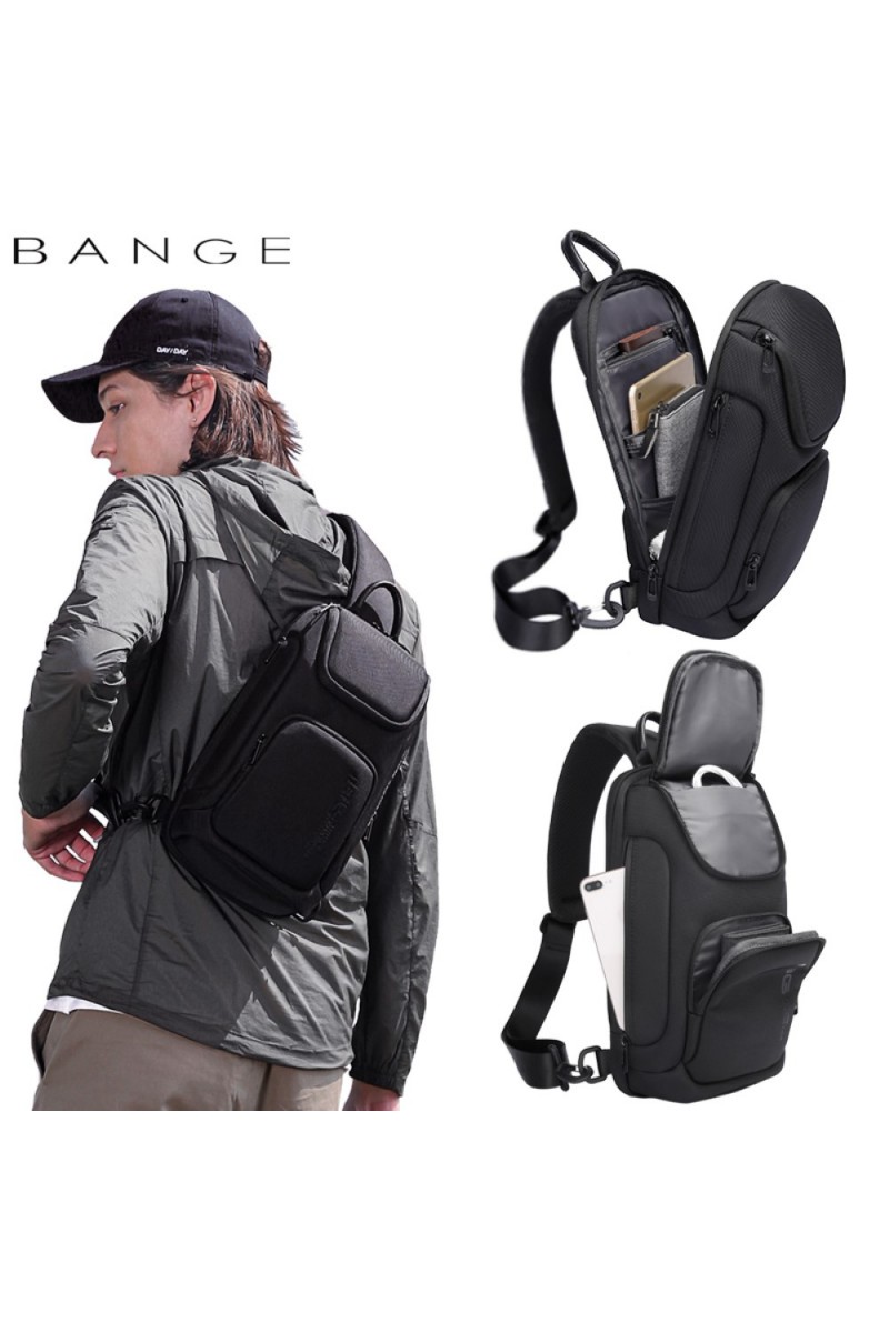 Τσαντάκι ώμου χιαστί crossbody Bange 7565 μαύρο Τσαντάκι ώμου χιαστί crossbody Bange 7565 μαύρο