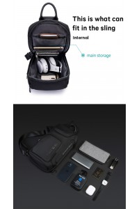 Τσαντάκι ώμου χιαστί crossbody Bange 7565 μαύρο Τσαντάκι ώμου χιαστί crossbody Bange 7565 μαύρο