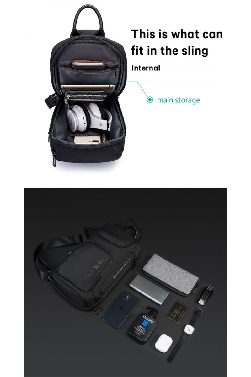 Τσαντάκι ώμου χιαστί crossbody Bange 7565 μαύρο Τσαντάκι ώμου χιαστί crossbody Bange 7565 μαύρο