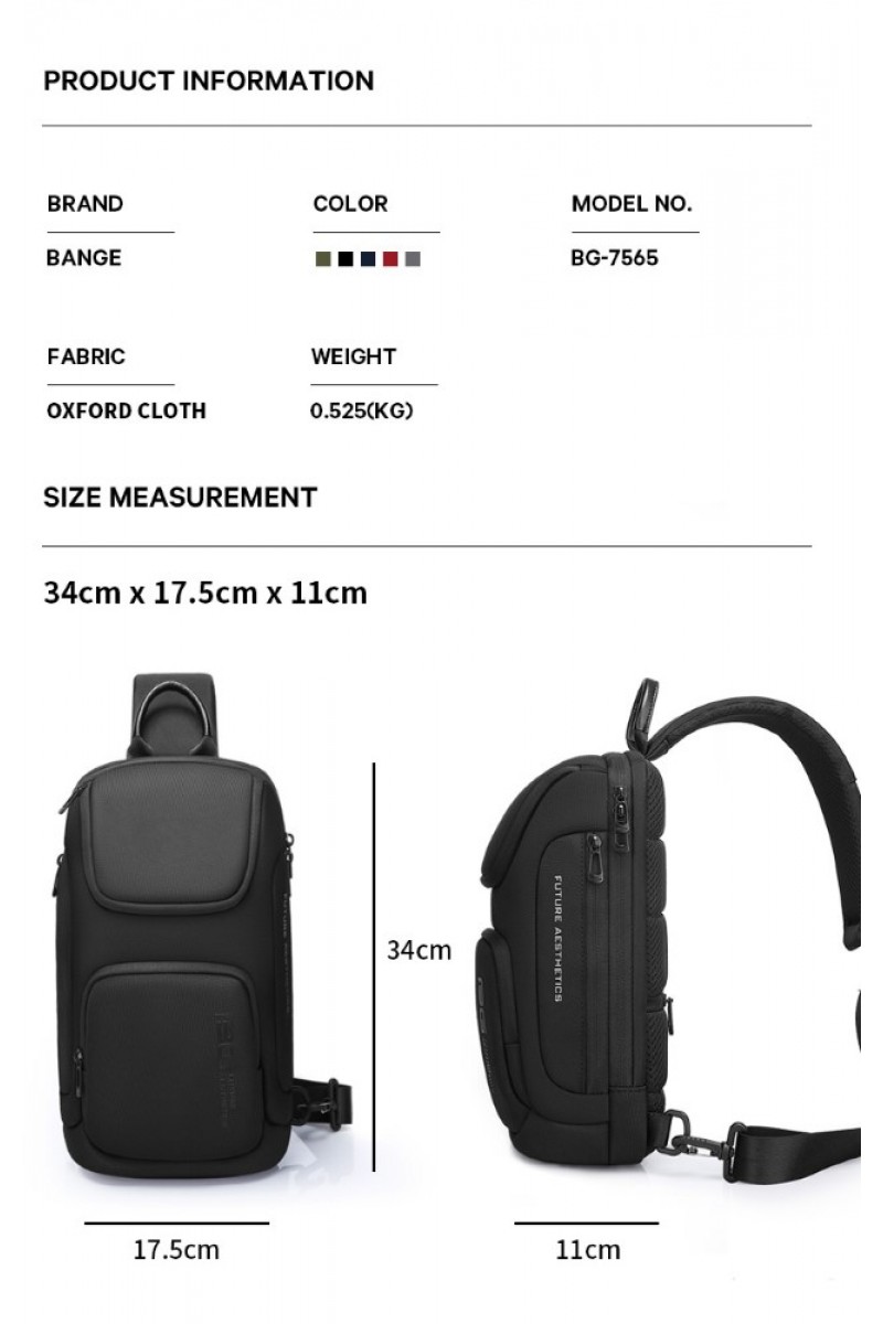 Τσαντάκι ώμου χιαστί crossbody Bange 7565 μαύρο Τσαντάκι ώμου χιαστί crossbody Bange 7565 μαύρο