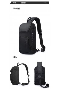 Τσαντάκι ώμου χιαστί crossbody Bange 7565 μαύρο Τσαντάκι ώμου χιαστί crossbody Bange 7565 μαύρο