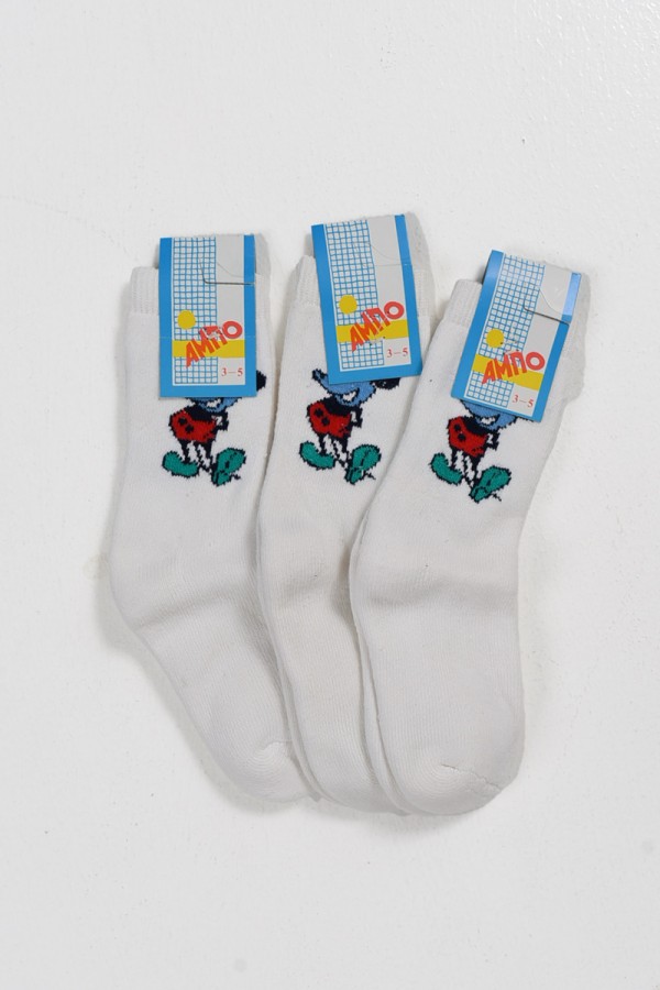 Παιδικές κάλτσες ΑΜΠΟ Λευκό MICKEY 3Pack Kids