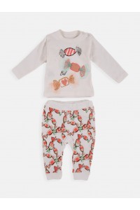 Βρεφικό σετ κορίτσι BABYBAL CARAMEL 2829 Βρεφικό σετ κορίτσι BABYBAL CARAMEL 2829