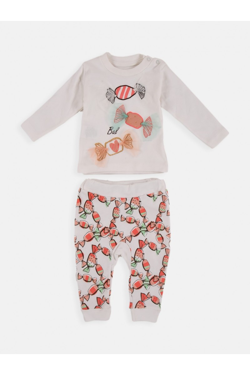 Βρεφικό σετ κορίτσι BABYBAL CARAMEL 2829 Βρεφικό σετ κορίτσι BABYBAL CARAMEL 2829