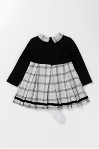 Παιδικό φόρεμα BEBUS Black με καλσόν