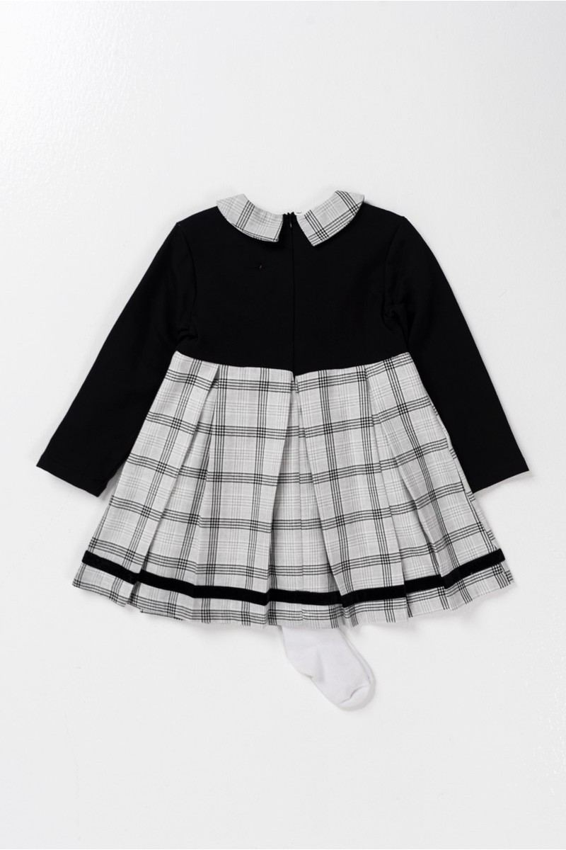 Παιδικό φόρεμα BEBUS Black με καλσόν