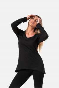 Γυναικεία μπλούζα BODY MOVE Φλάμα 1158 ΜΑΥΡΟ