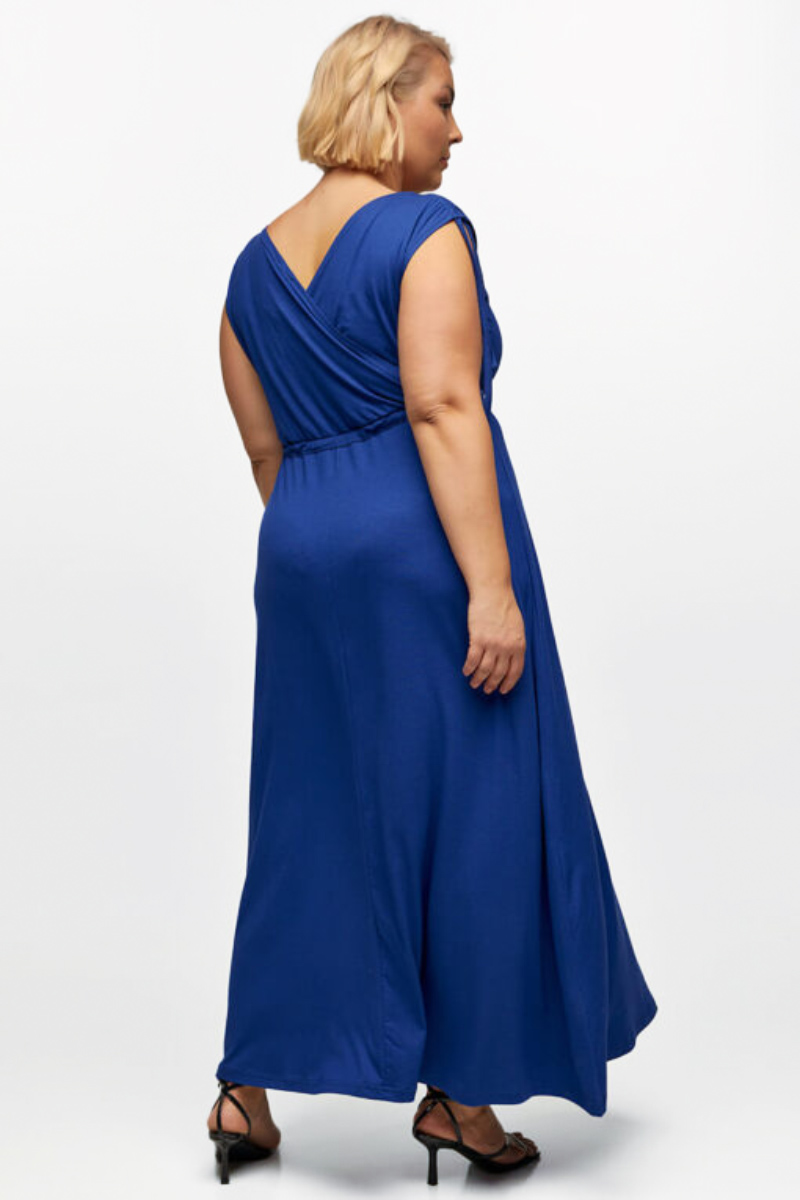 Φόρεμα Κρουαζέ BODY MOVE 1287 Μπλε Ρουά