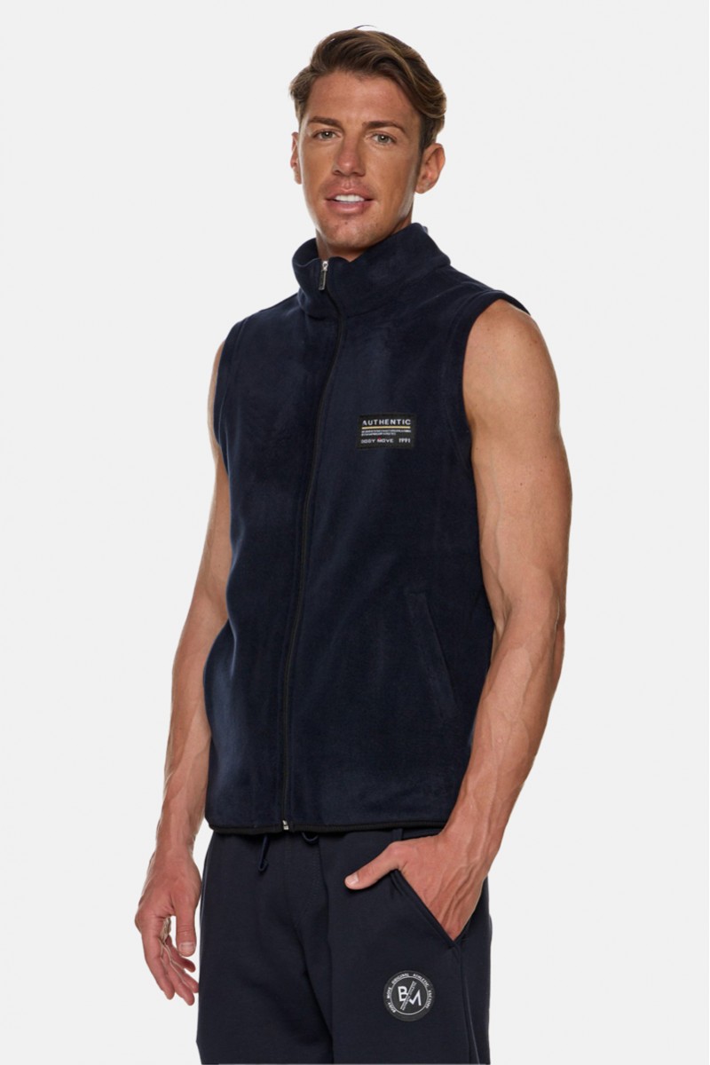 Αμάνικη ζακέτα Fleece BODY MOVE 1364 NAVY