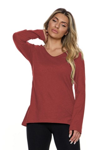 Γυναικεία μπλούζα OVERSIZE BODY MOVE Φλάμα Χαμόγελο 1368 Μπορντώ
