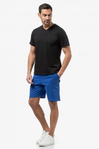Ανδρικό T-Shirt Flama με V BODY MOVE 1452 Μαύρο