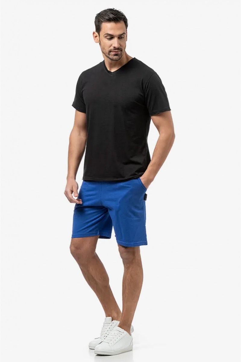 Ανδρικό T-Shirt Flama με V BODY MOVE 1452 Μαύρο
