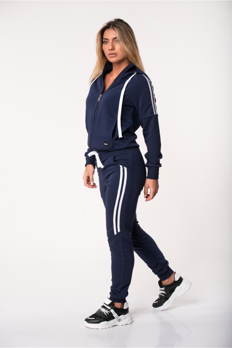 Αθλητική ζακέτα με ρίγες BODY MOVE 1171 NAVY Αθλητική ζακέτα με ρίγες BODY MOVE 1171 NAVY