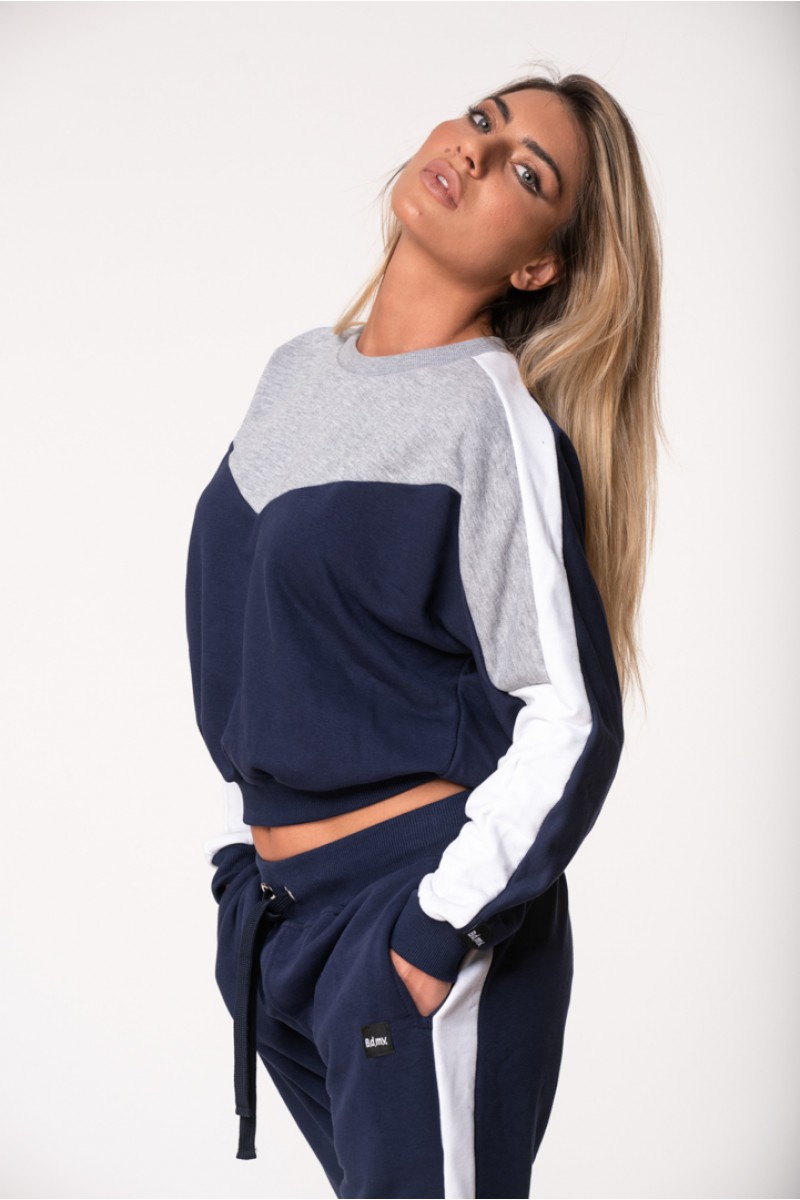 Aθλητικές φόρμες σετ BODY MOVE Crop Top NAVY Aθλητικές φόρμες σετ BODY MOVE Crop Top NAVY