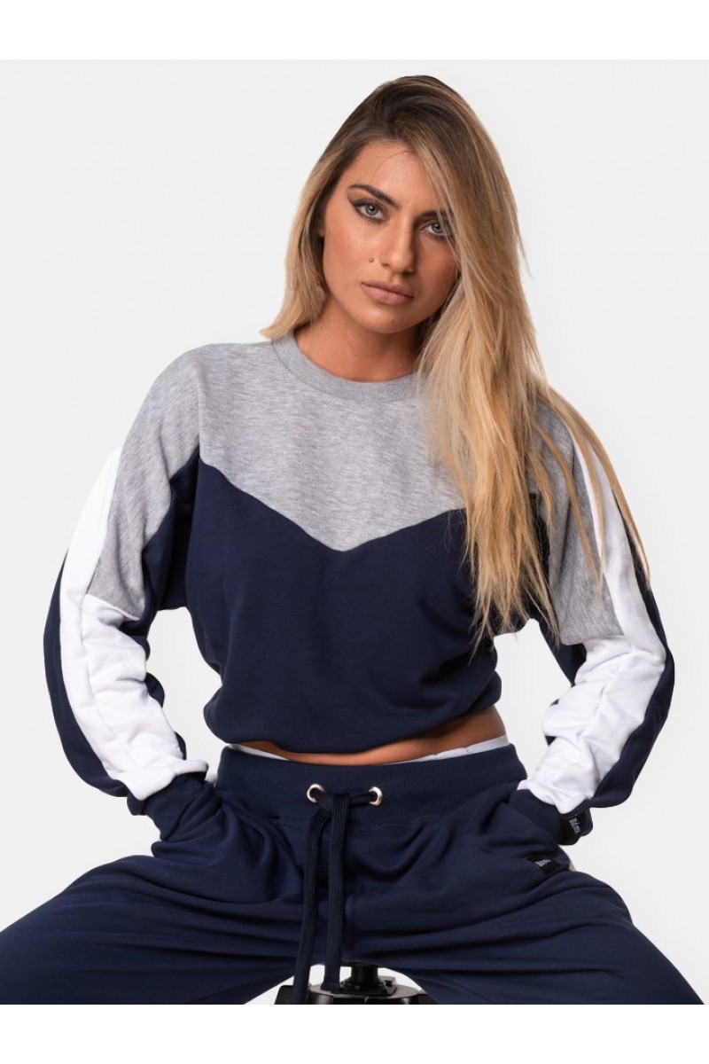 Aθλητικές φόρμες σετ BODY MOVE Crop Top NAVY Aθλητικές φόρμες σετ BODY MOVE Crop Top NAVY