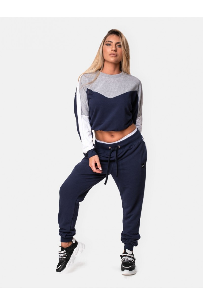 Aθλητικές φόρμες σετ BODY MOVE Crop Top NAVY Aθλητικές φόρμες σετ BODY MOVE Crop Top NAVY