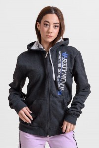 Ζακέτα φούτερ BODYMOVE 549 Ανθρακί Ζακέτα φούτερ BODYMOVE 549 Ανθρακί