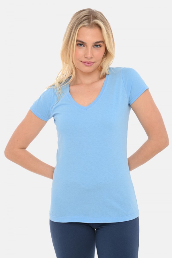 Γυναικείο T-Shirt BODY MOVE 614 ΣΙΕΛ