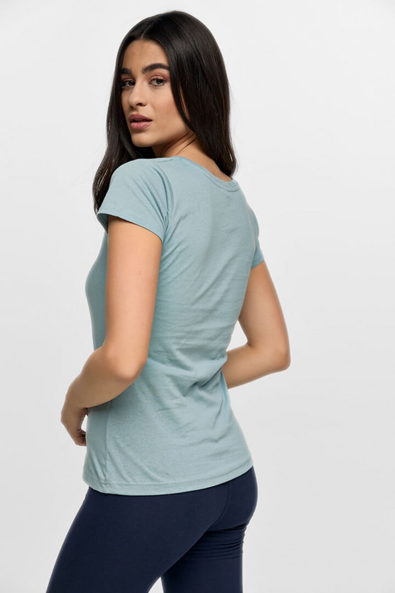 Γυναικείο T-Shirt BODY MOVE 614 ΜΕΝΤΑ Γυναικείο T-Shirt BODY MOVE 614 ΜΕΝΤΑ