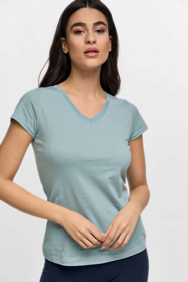 Γυναικείο T-Shirt BODY MOVE 614 ΜΕΝΤΑ Γυναικείο T-Shirt BODY MOVE 614 ΜΕΝΤΑ