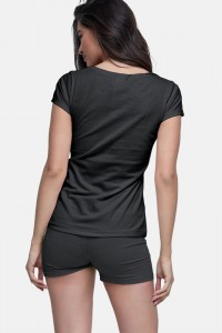 Γυναικείο T-Shirt BODY MOVE 814 ΜΑΥΡΟ Γυναικείο T-Shirt BODY MOVE 814 ΜΑΥΡΟ