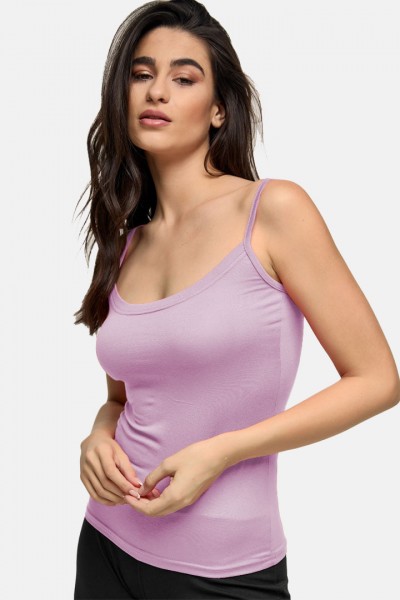 Μπλούζα Viscoze Τιράντα BODY MOVE 878 ΛΙΛΑ