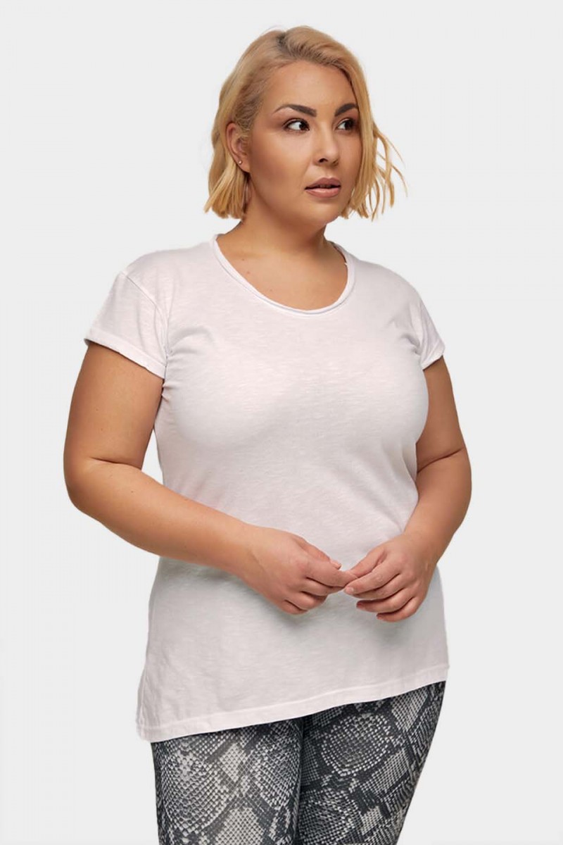 Γυναικείο T-Shirt BODY MOVE 894 ΛΕΥΚΟ