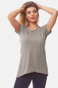 Γυναικείο T-Shirt BODY MOVE 894 ΓΚΡΙ