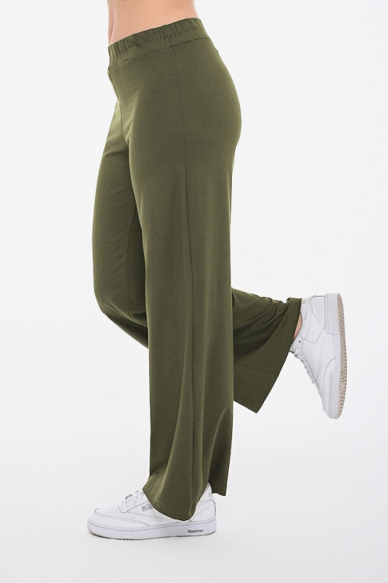 Μακρυά παντελόνα BODY MOVE 1396 Lycra ΧΑΚΙ