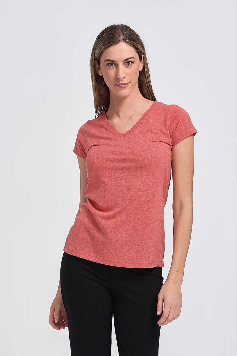 Γυναικείο T-Shirt Body Move τύπου V Γυναικείο T-Shirt Body Move τύπου V