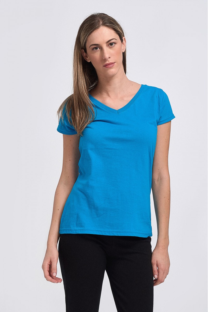 Γυναικείο T-Shirt Body Move τύπου V Γυναικείο T-Shirt Body Move τύπου V