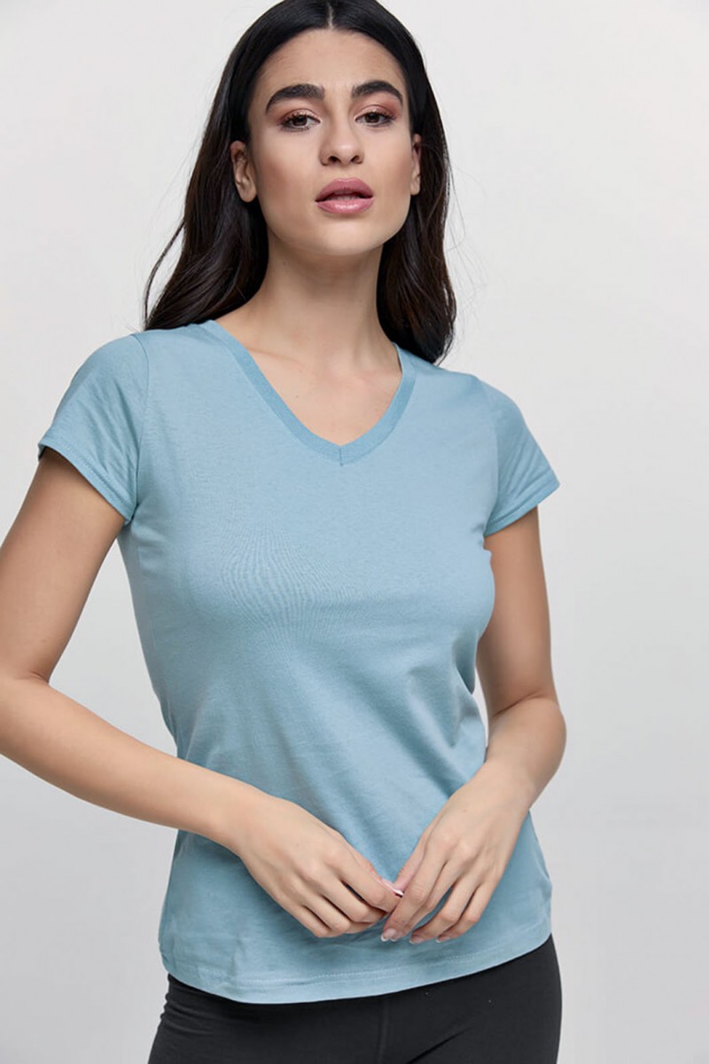 Γυναικείο T-Shirt Body Move τύπου V Γυναικείο T-Shirt Body Move τύπου V
