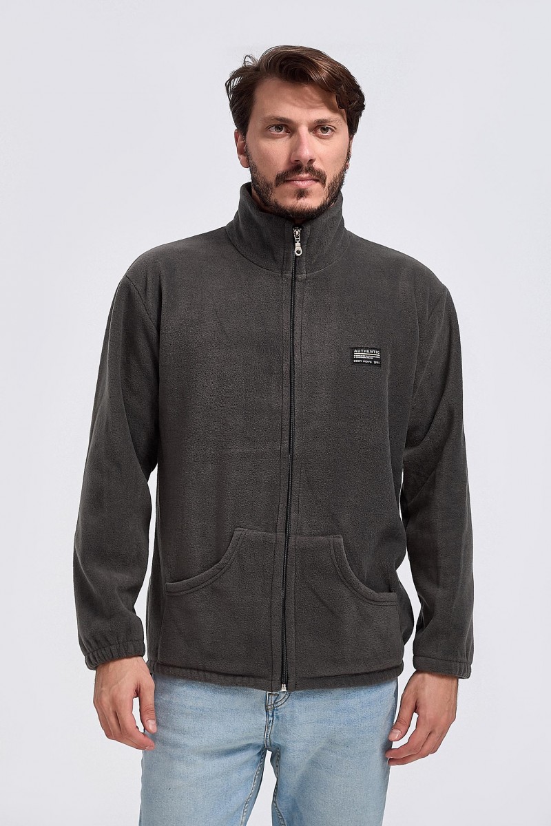 Ανδρική Ζακέτα fleece Body Move 575 ΑΝΘΡΑΚΙ