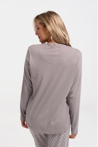 Κλασική πυτζάμα CHERRY με κουμπί 10190 GREY