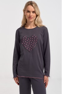 Γυναικεία πιτζάμα CHERRY Pink Heart 134 Γυναικεία πιτζάμα CHERRY Pink Heart 134