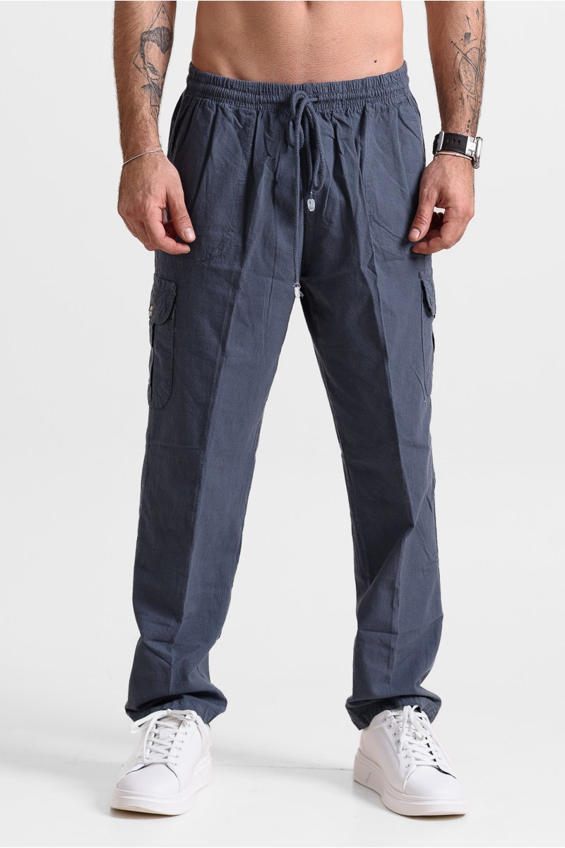 Ανδρική παντελόνα Cargo CREPE SPORTS 100 ΑΝΘΡΑΚΙ Ανδρική παντελόνα Cargo CREPE SPORTS 100 ΑΝΘΡΑΚΙ