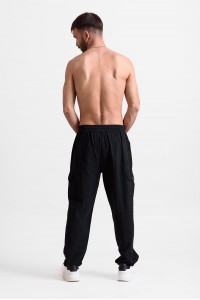 Ανδρική παντελόνα Cargo CREPE SPORTS 100 ΜΑΥΡΟ Ανδρική παντελόνα Cargo CREPE SPORTS 100 ΜΑΥΡΟ