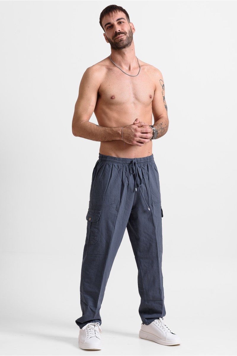 Ανδρική παντελόνα Cargo CREPE SPORTS 100 ΑΝΘΡΑΚΙ Ανδρική παντελόνα Cargo CREPE SPORTS 100 ΑΝΘΡΑΚΙ