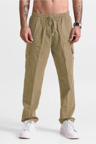 Ανδρική παντελόνα Cargo CREPE SPORTS 100 ΜΠΕΖ