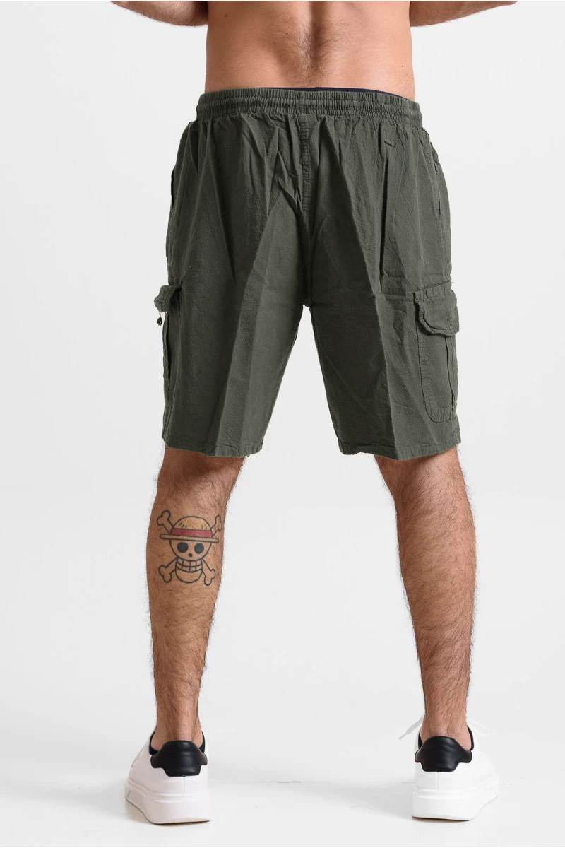 Ανδρική Βερμούδα cargo CREPE SPORTS ΧΑΚΙ NEW Ανδρική Βερμούδα cargo CREPE SPORTS ΧΑΚΙ NEW