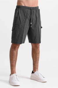 Ανδρική Βερμούδα cargo CREPE SPORTS ΑΝΘΡΑΚΙ Ανδρική Βερμούδα cargo CREPE SPORTS ΑΝΘΡΑΚΙ