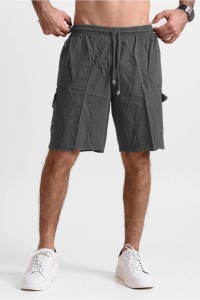 Ανδρική Βερμούδα cargo CREPE SPORTS ΑΝΘΡΑΚΙ Ανδρική Βερμούδα cargo CREPE SPORTS ΑΝΘΡΑΚΙ
