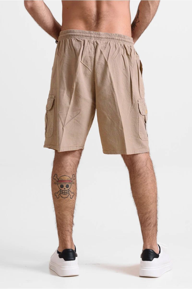 Ανδρική Βερμούδα cargo CREPE SPORTS ΜΠΕΖ NEW Ανδρική Βερμούδα cargo CREPE SPORTS ΑΝΘΡΑΚΙ NEW