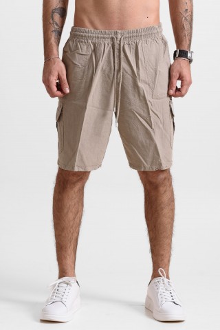 Ανδρική Βερμούδα cargo CREPE SPORTS ΜΠΕΖ