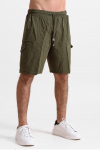 Ανδρική Βερμούδα cargo CREPE SPORTS ΧΑΚΙ Ανδρική Βερμούδα cargo CREPE SPORTS ΧΑΚΙ