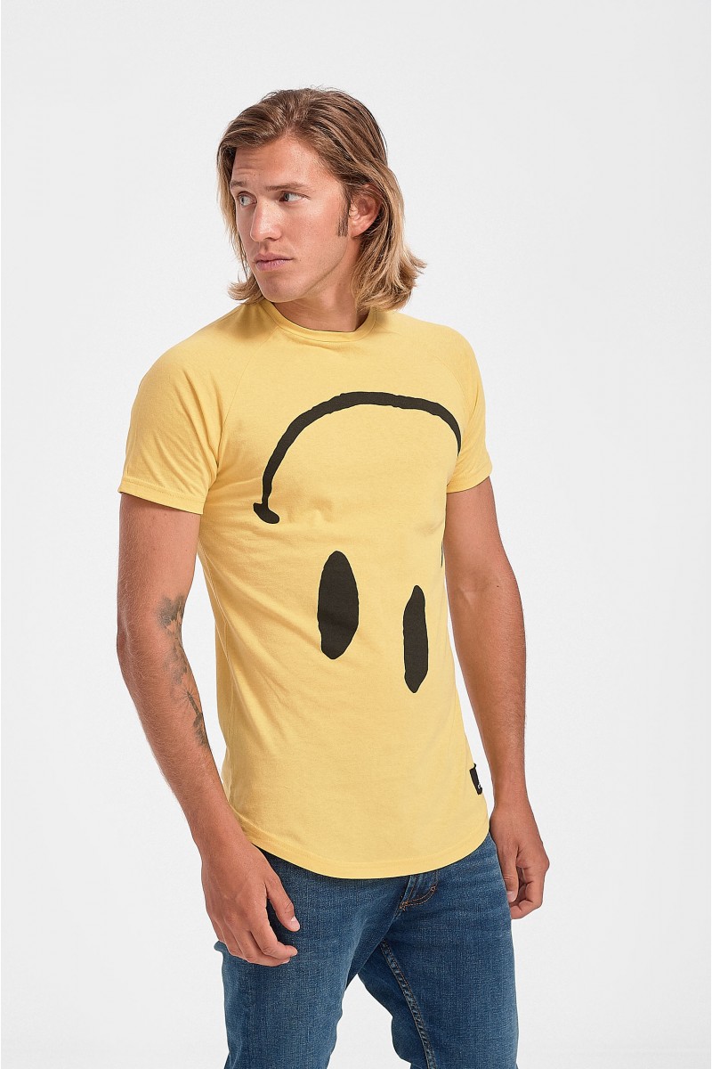 T-Shirt Ανδρικό HAPPY FACE Cotton4all Καλοκαίρι 2020