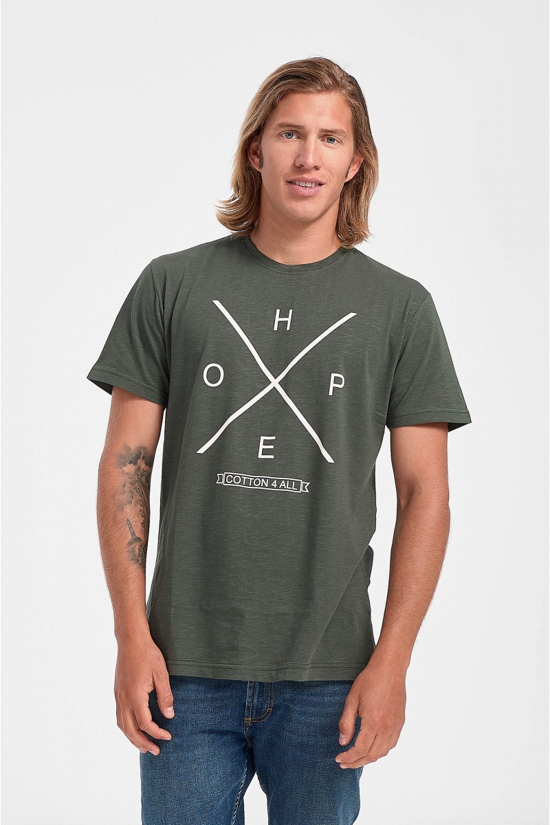 T-Shirt Ανδρικό HOPE Cotton4all Καλοκαίρι 2020 T-Shirt Ανδρικό HOPE Cotton4all Καλοκαίρι 2020