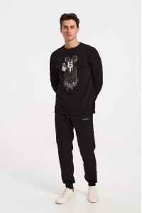 Μπλούζα Φούτερ Cotton4all MICKEY 336 Μπλούζα Φούτερ Cotton4all MICKEY 336