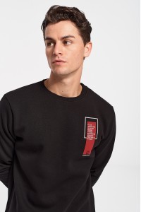 Μπλούζα Φούτερ Cotton4all LOOK BACK Μπλούζα Φούτερ Cotton4all LOOK BACK