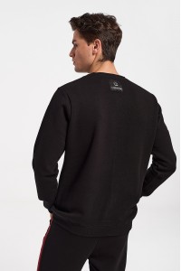 Μπλούζα Φούτερ Cotton4all LOOK BACK Μπλούζα Φούτερ Cotton4all LOOK BACK
